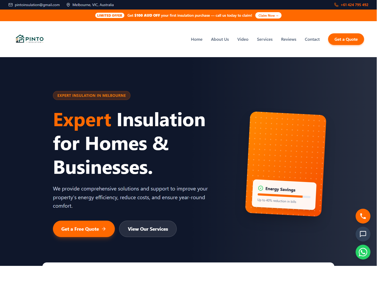 Pinto Insulation Website