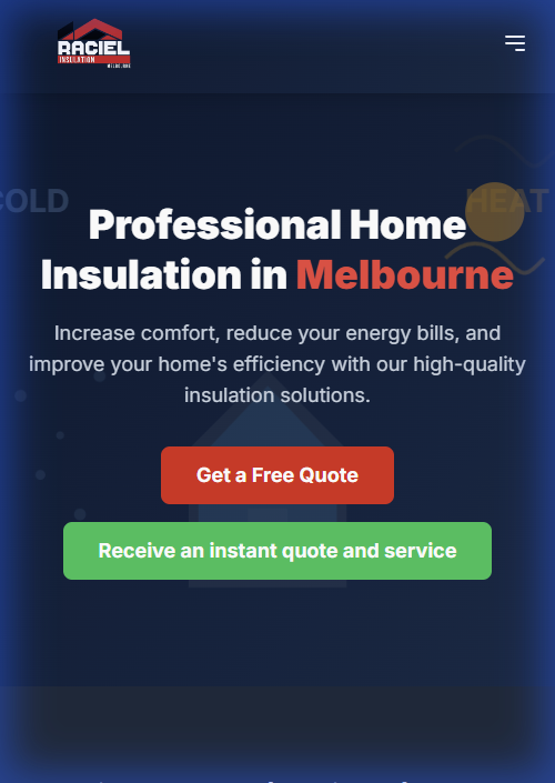Raciel Insulation Website Preview